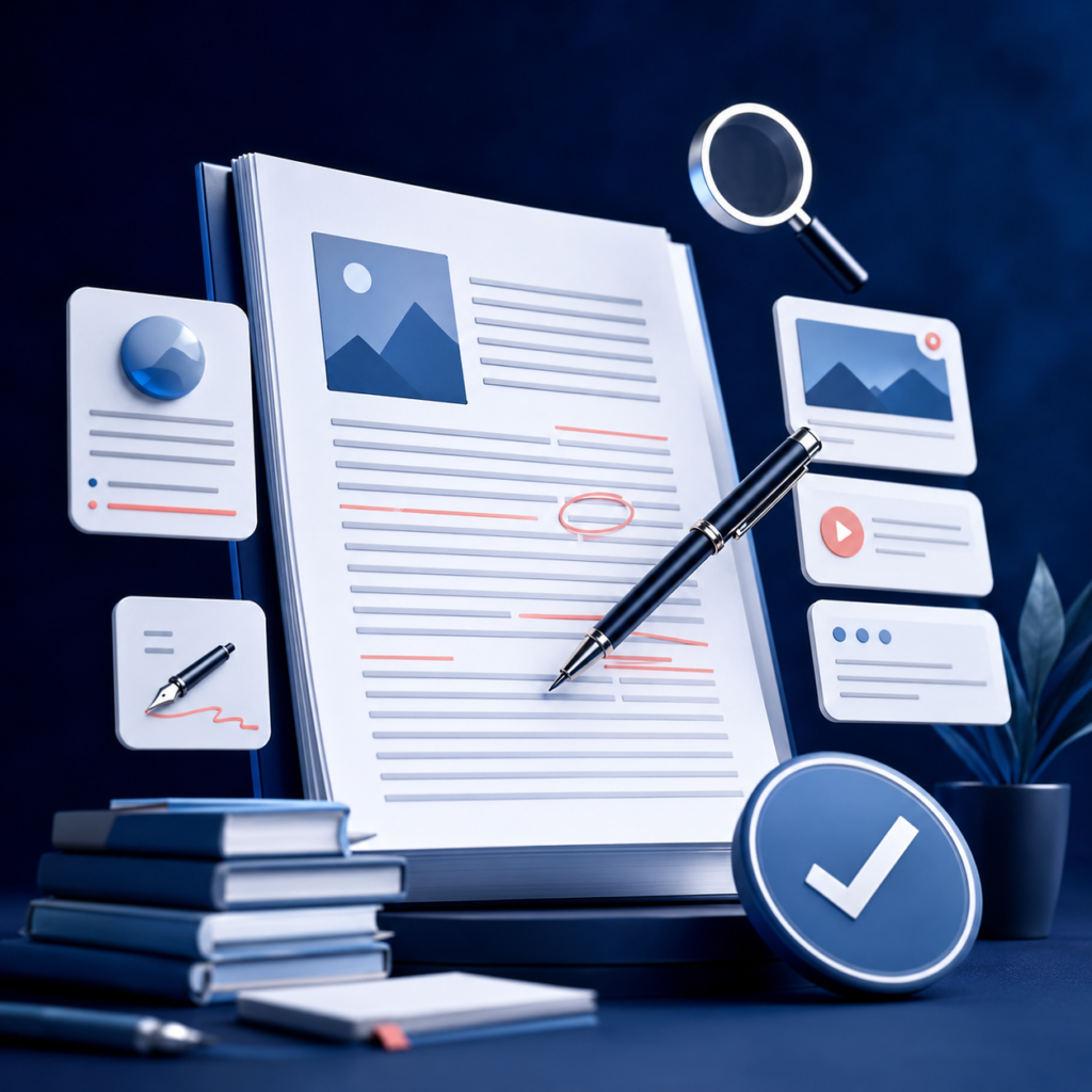Professional content writing and editing