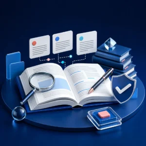 Academic research, editing, proofreading and referencing support process
